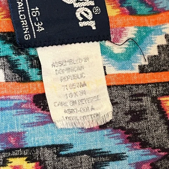 Wrangler Men's Brushpopper Southwestern Pearl Snap Shirt SEE DESCRIPTION - Picture 3 of 15